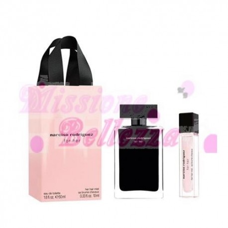 NARCISO RODRIGUEZ FOR HER COFFRET EDT 50 ML + HER HAIR MIST 10ML