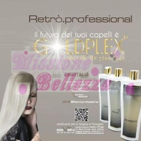 RETRÒ KIT GOLDPLEX RICOSTRUENTE DOPO TRATTAMENTI CHIMICI 3X250 ML